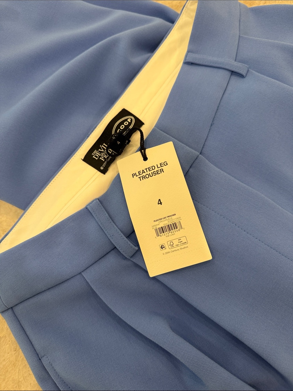 Royal Blue High-Waist Tapered Pants - Picture 2 of 2